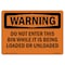 Signmission Safety Sign, OSHA WARNING, 10" Height, Rigid Plastic, Grain Bin Silo Safety, Landscape OS-WS-P-1014-L-11962 - alternate 1